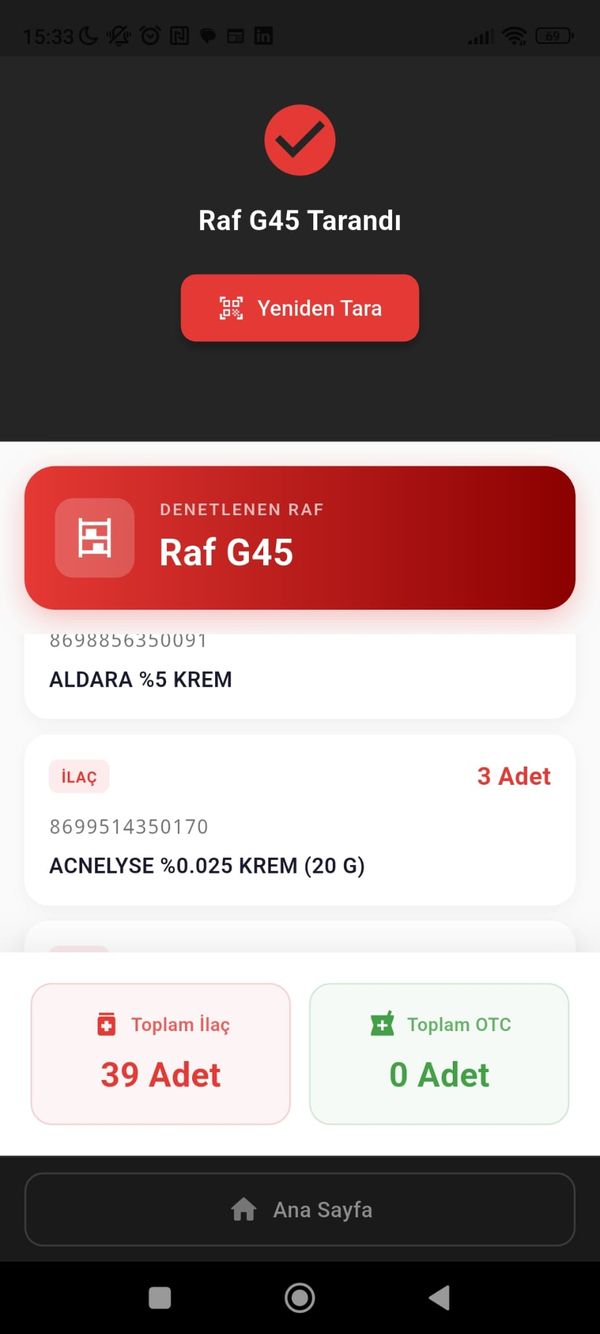 Sayım Şefi doğrulama ekranı — chief-apk